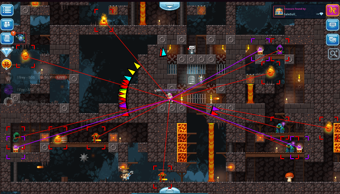 Sector V ESP visual overlay settings screenshot